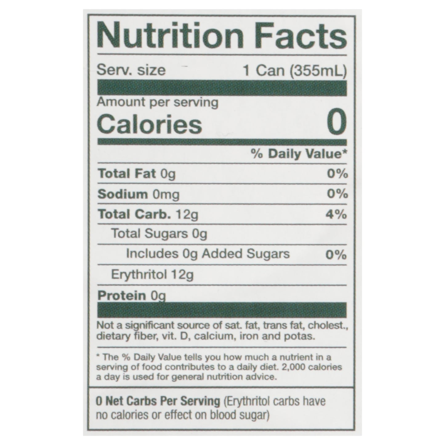 Reed's Zero Sugar Real Original Ginger Ale 4 - 12 fl oz Cans