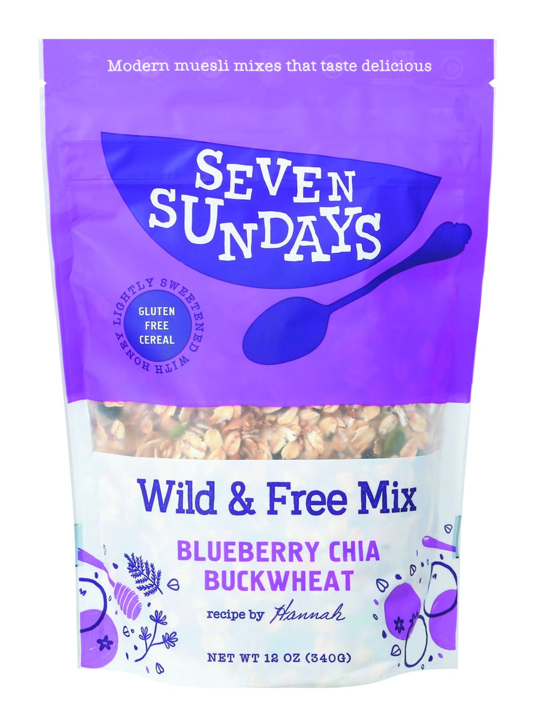 Seven Sundays Wild & Free Mix Blueberry Chia Buckwheat Muesli