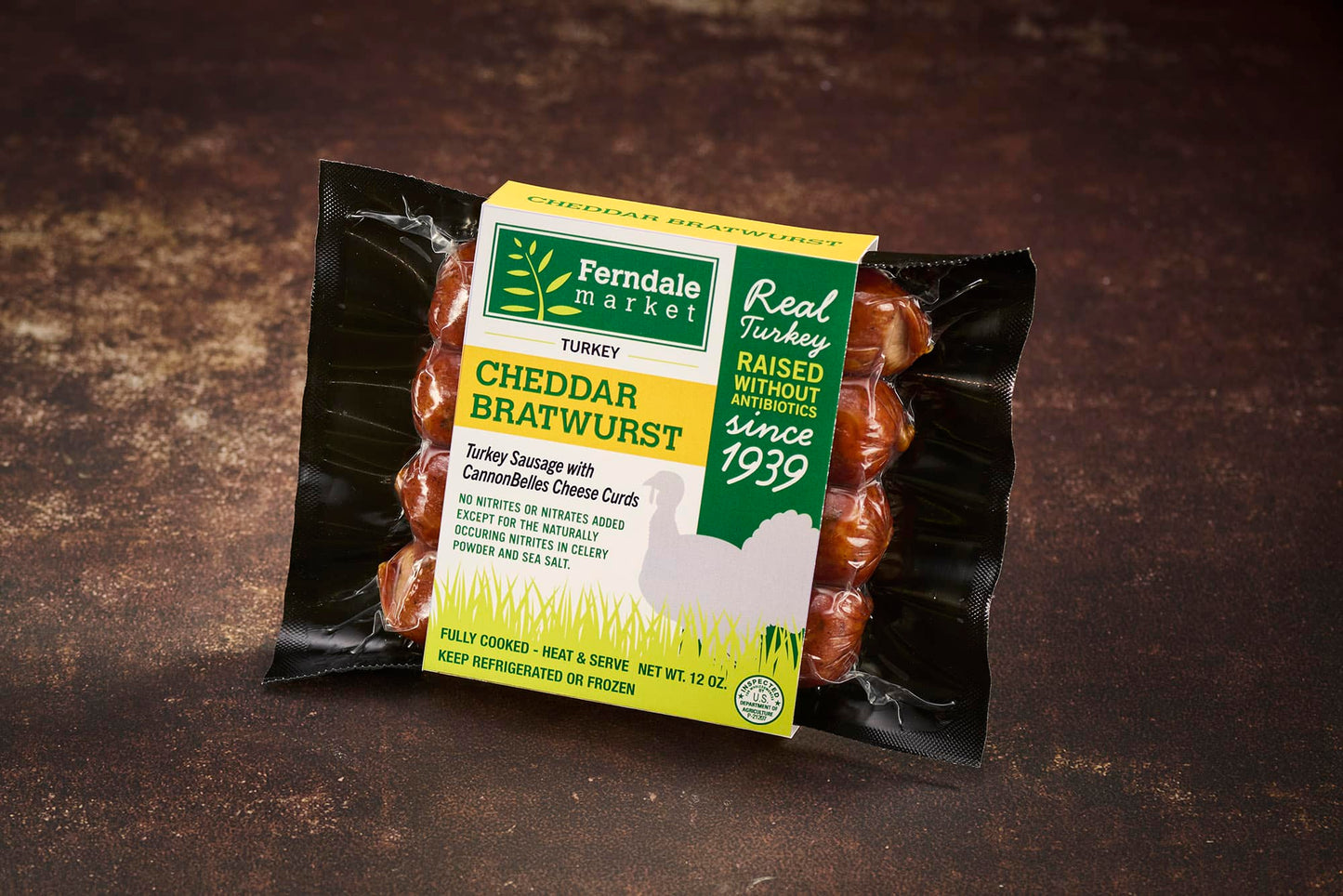 Ferndale Turkey Cheddar Bratwurst