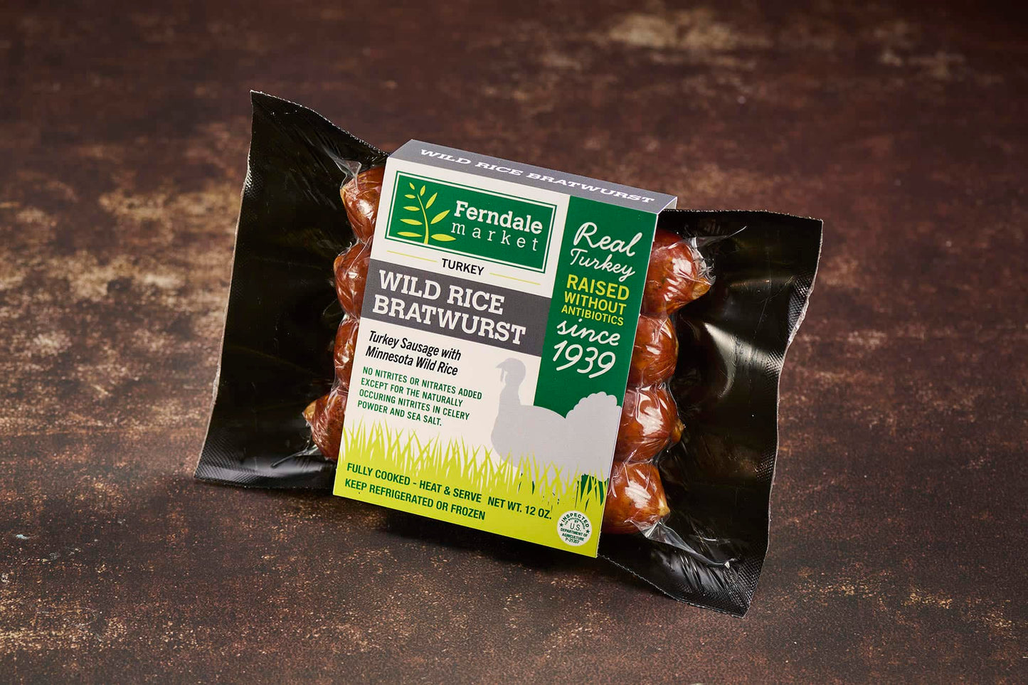 Ferndale Turkey Wild Rice Bratwurst