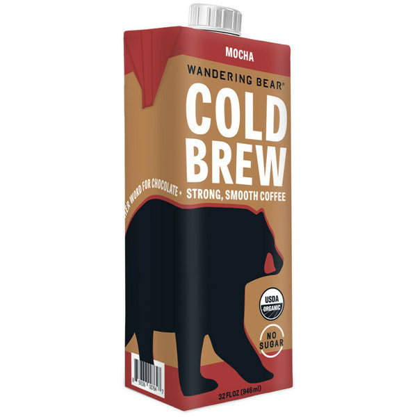Wandering Bear Cold Brew Coffee, Mocha, Organic