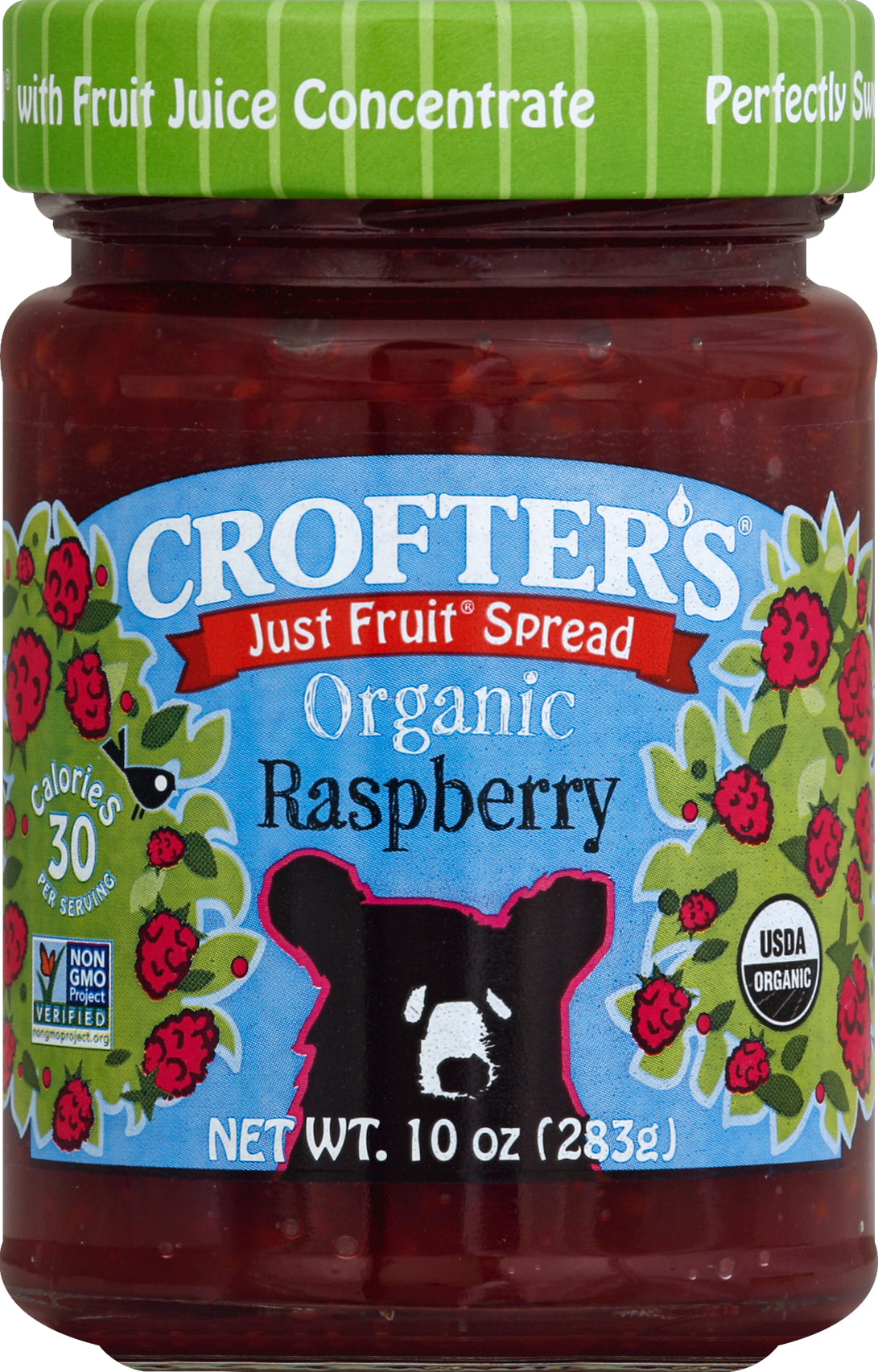 Crofter's Fruit Spread 10 oz - Just Fruit Spread Organic Raspberry