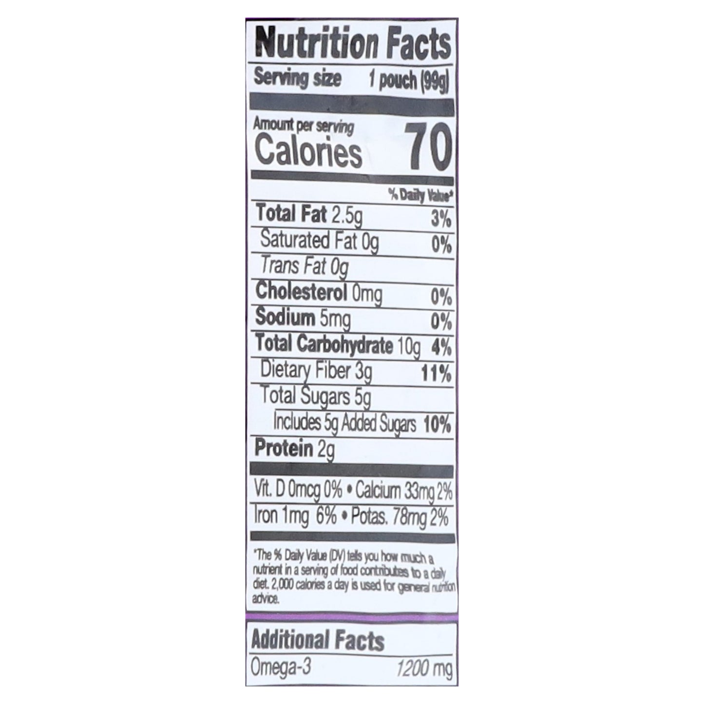 Mama Chia Chia Squeeze Organic Blackberry Bliss Vitality Snack 3.5 oz