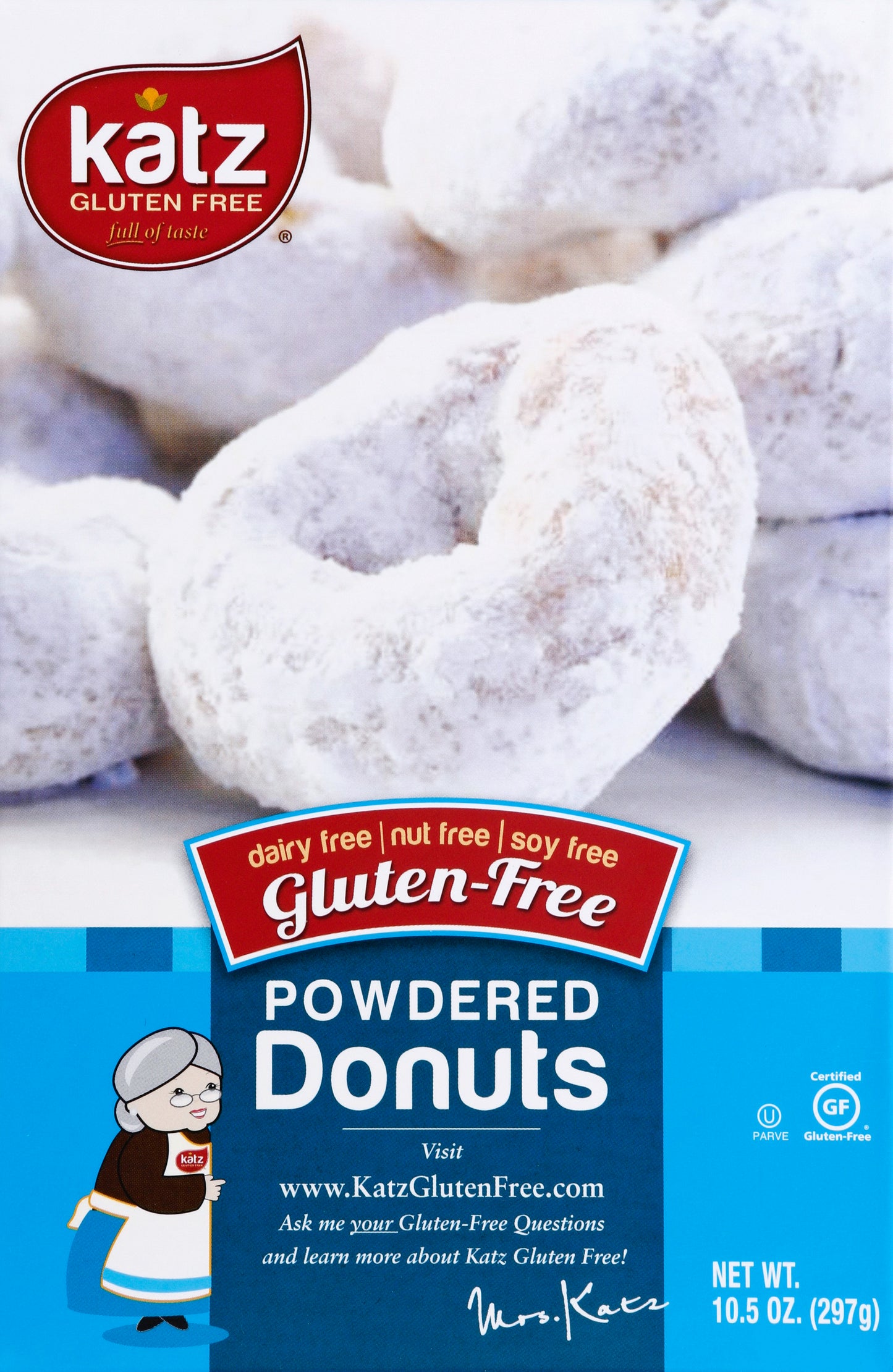 Katz Donuts 10.5 oz - Powdered Donuts