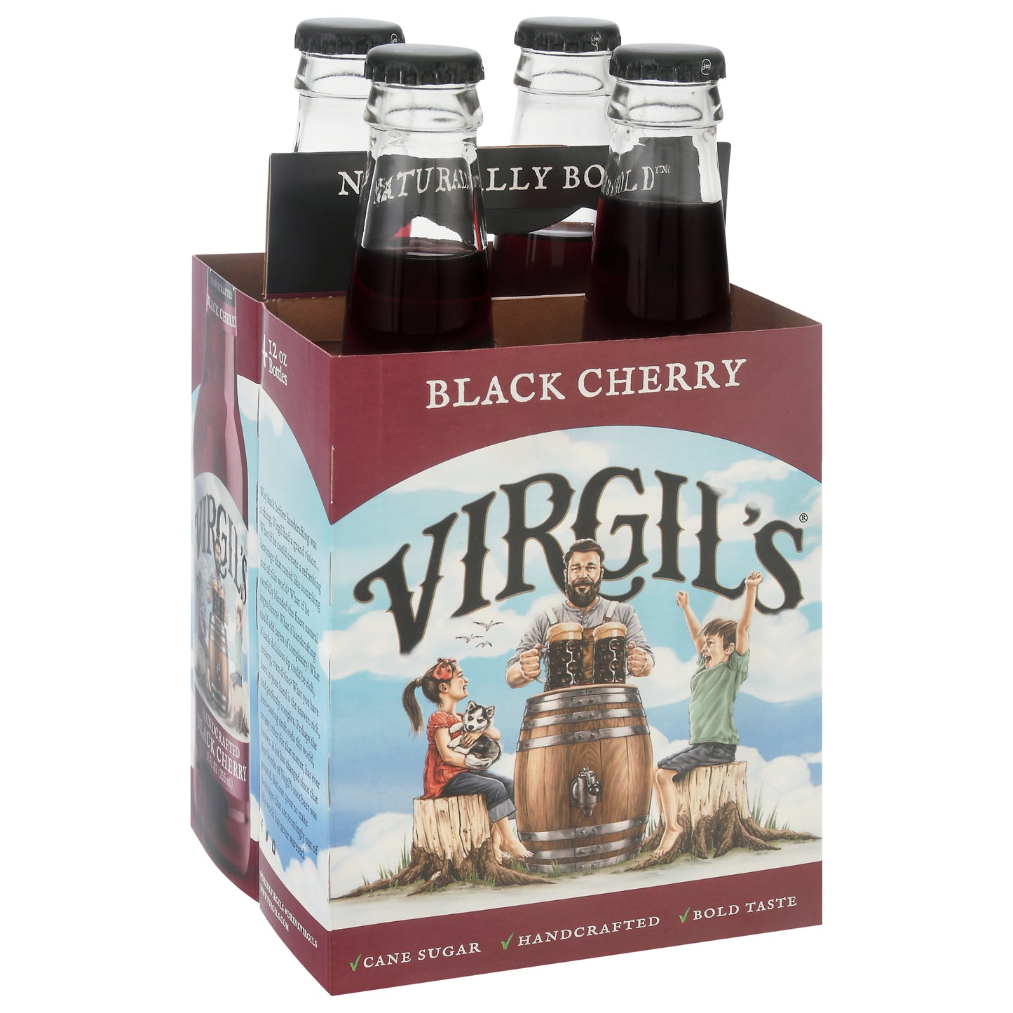 Virgil's Black Cherry Cream Soda 4 Bottles