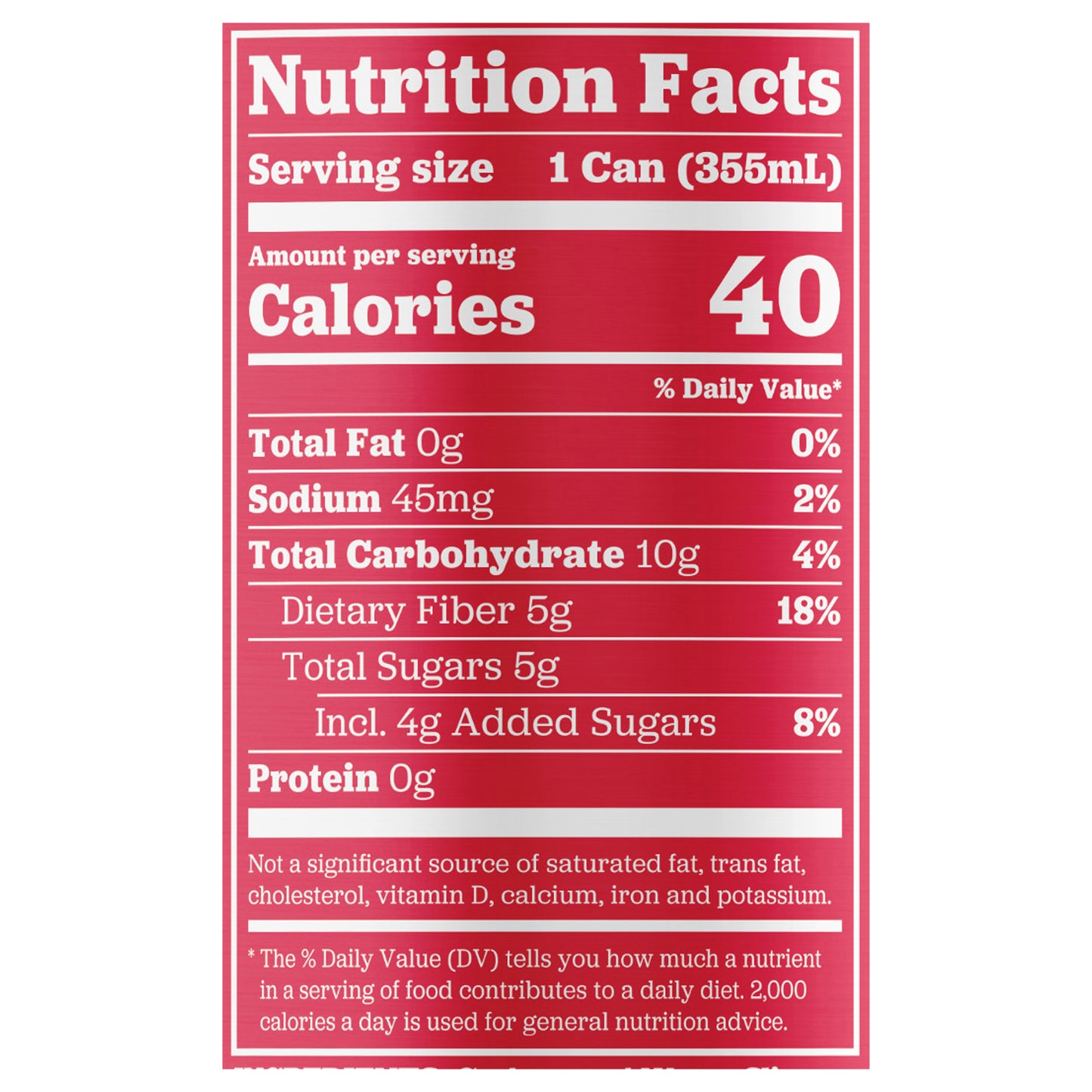 Slice Classic Cola Healthy Soda, 12 fl oz Can