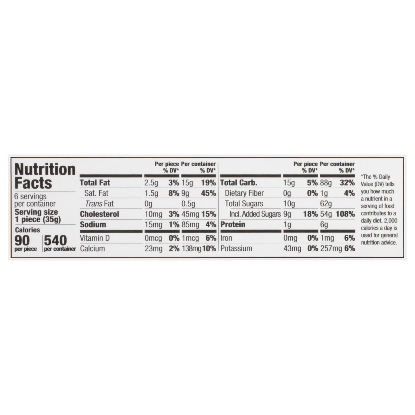 Bubbies Alphonso Mango Mochi 6 - 1.25 oz ea