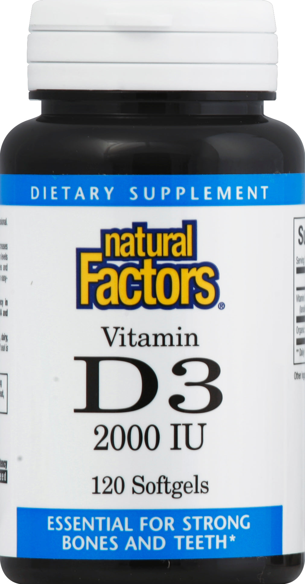 Natural Factors NATURAL FACTORS D3 2000 IU TABS 180 CT