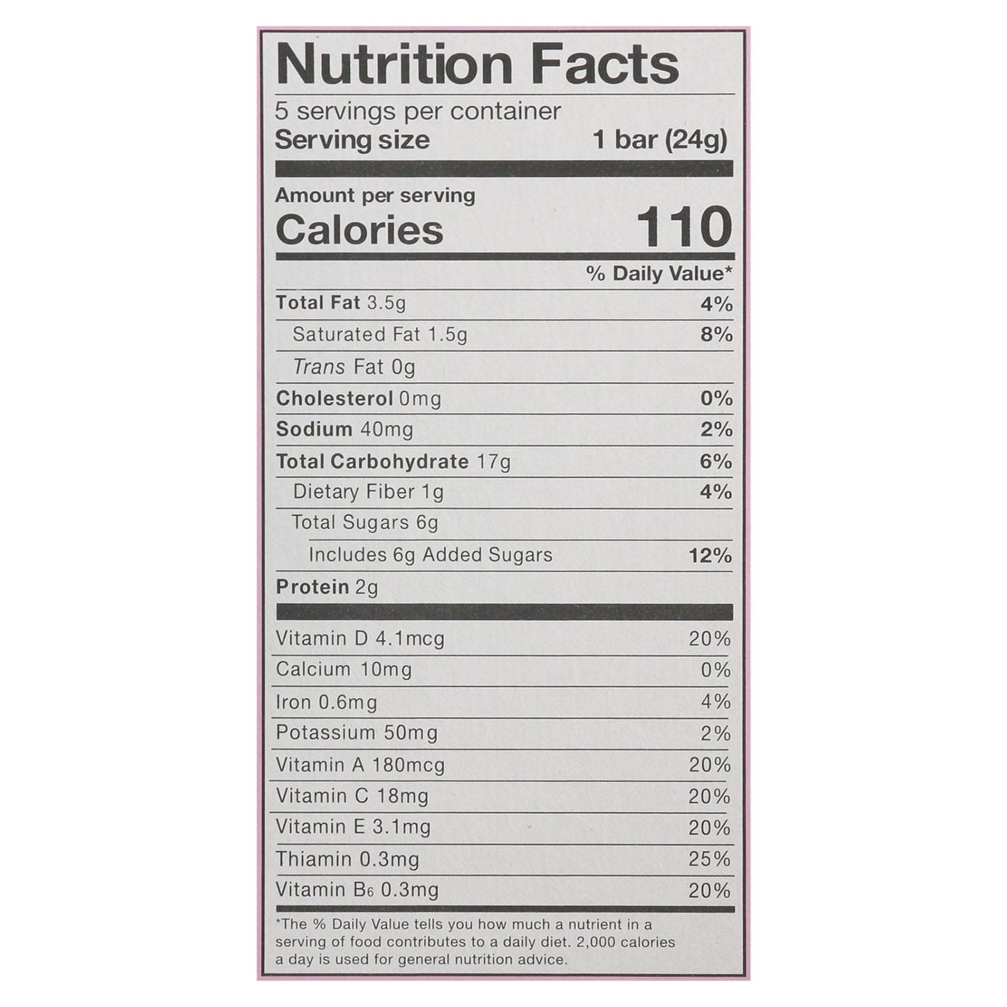 MadeGood Chocolate Drizzled Birthday Cake Flavor Granola Bars 5 - 0.85 oz Bar