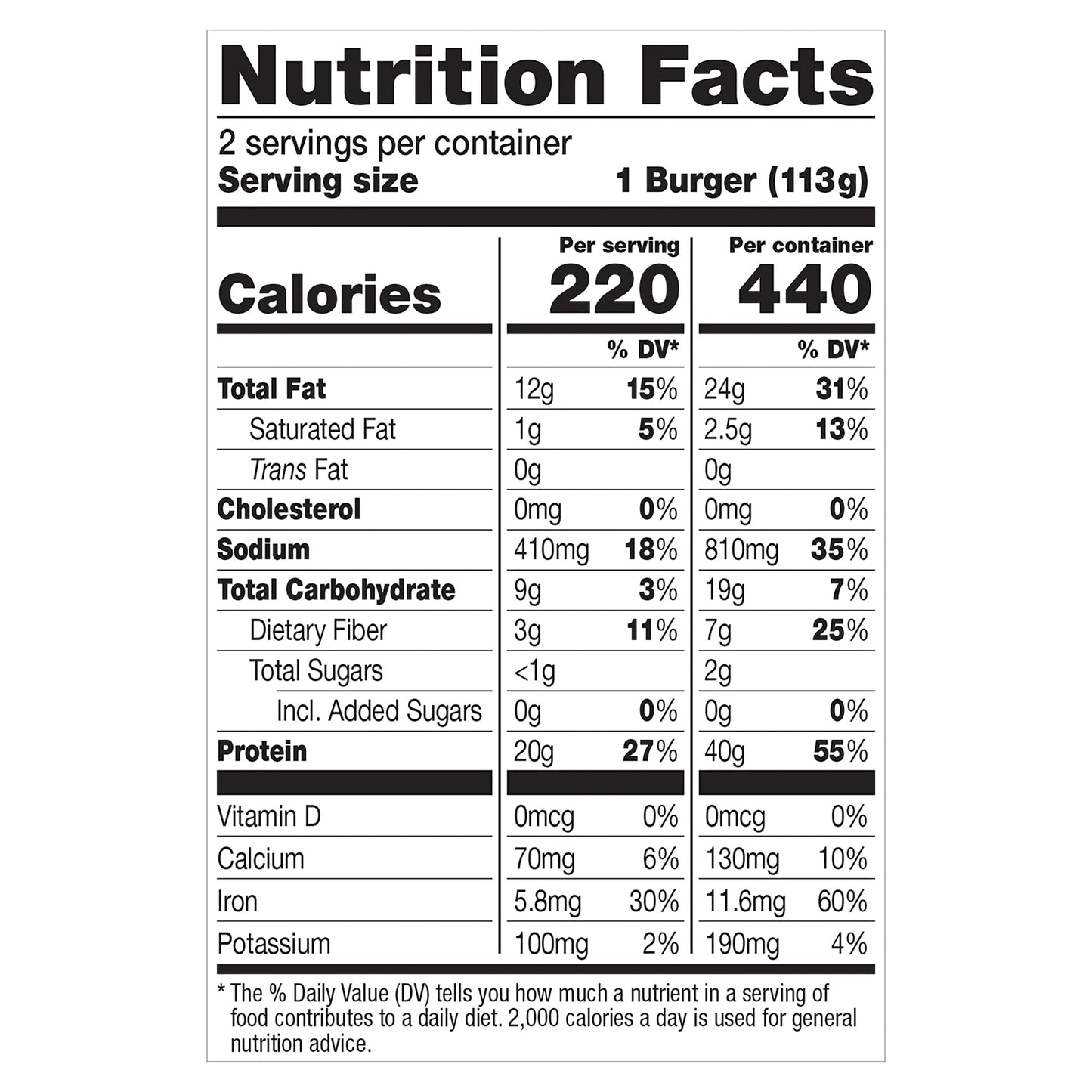 Dr. Praeger's Perfect Burger