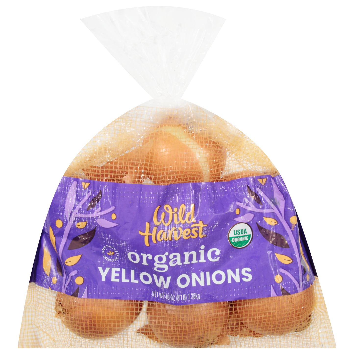 Wild Harvest Organic Yellow Onions 48 oz