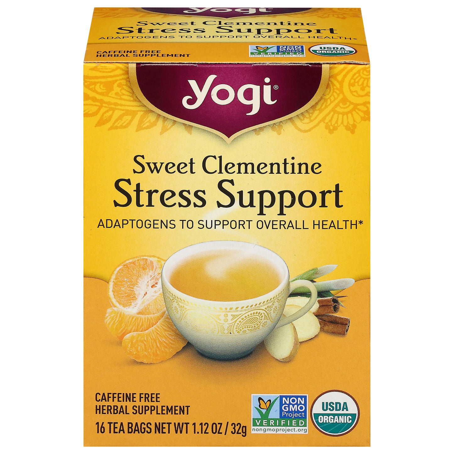Yogi Sweet Clementine Stress Support 16 Tea Bags