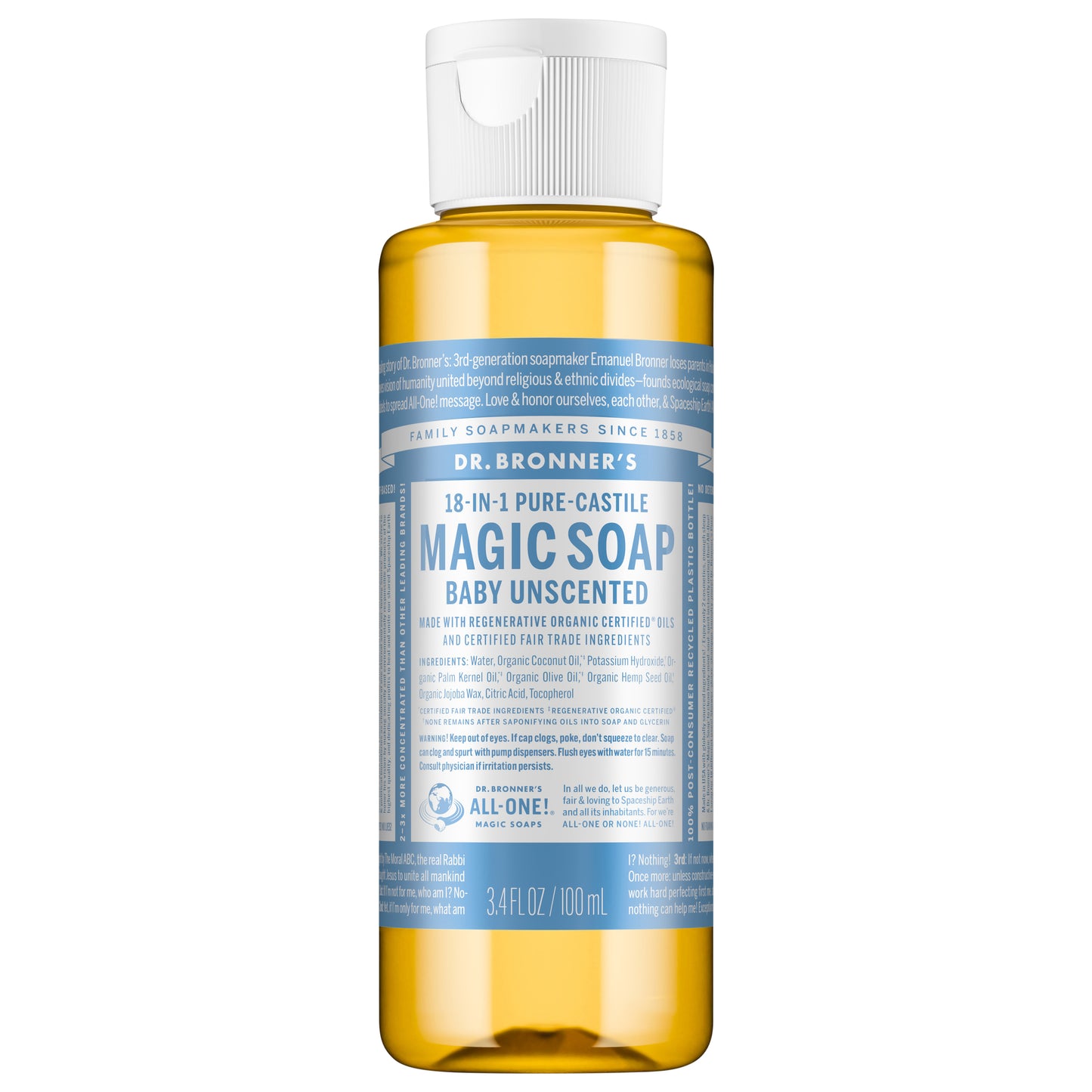 Dr. Bronner's Pure-Castile Magic Soap - Baby Unscented