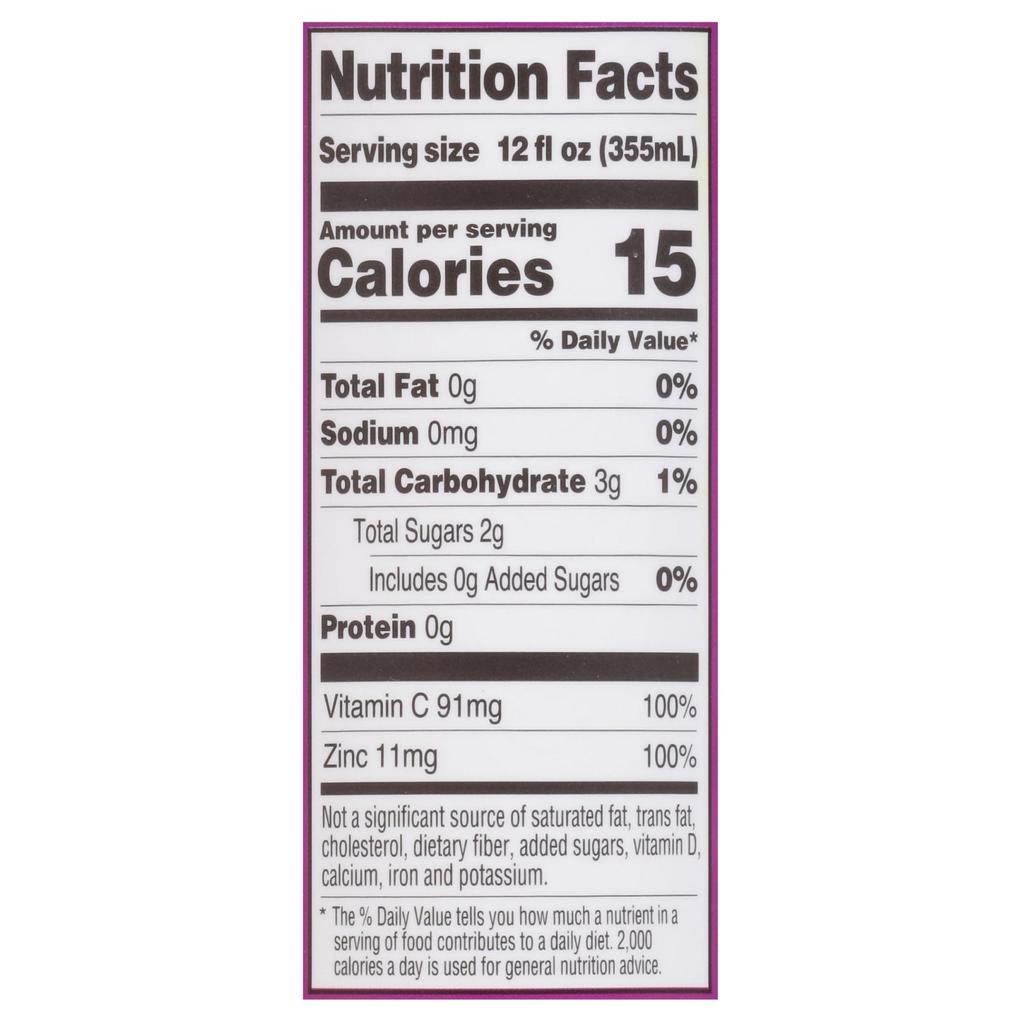 Zyn Turmeric Wellness Pomegranate Cranberry Flavor Antioxidant Drink 12 fl oz