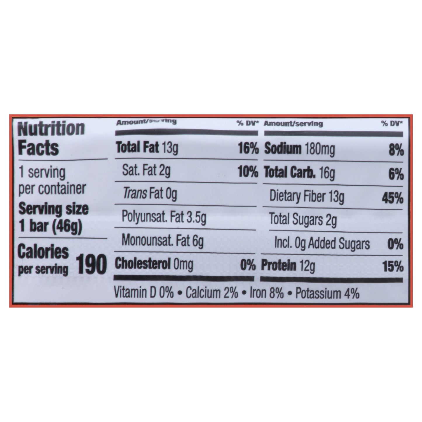Raw Rev Plant-Based Creamy Peanut Butter & Sea Salt Protein Bar 1.6 oz