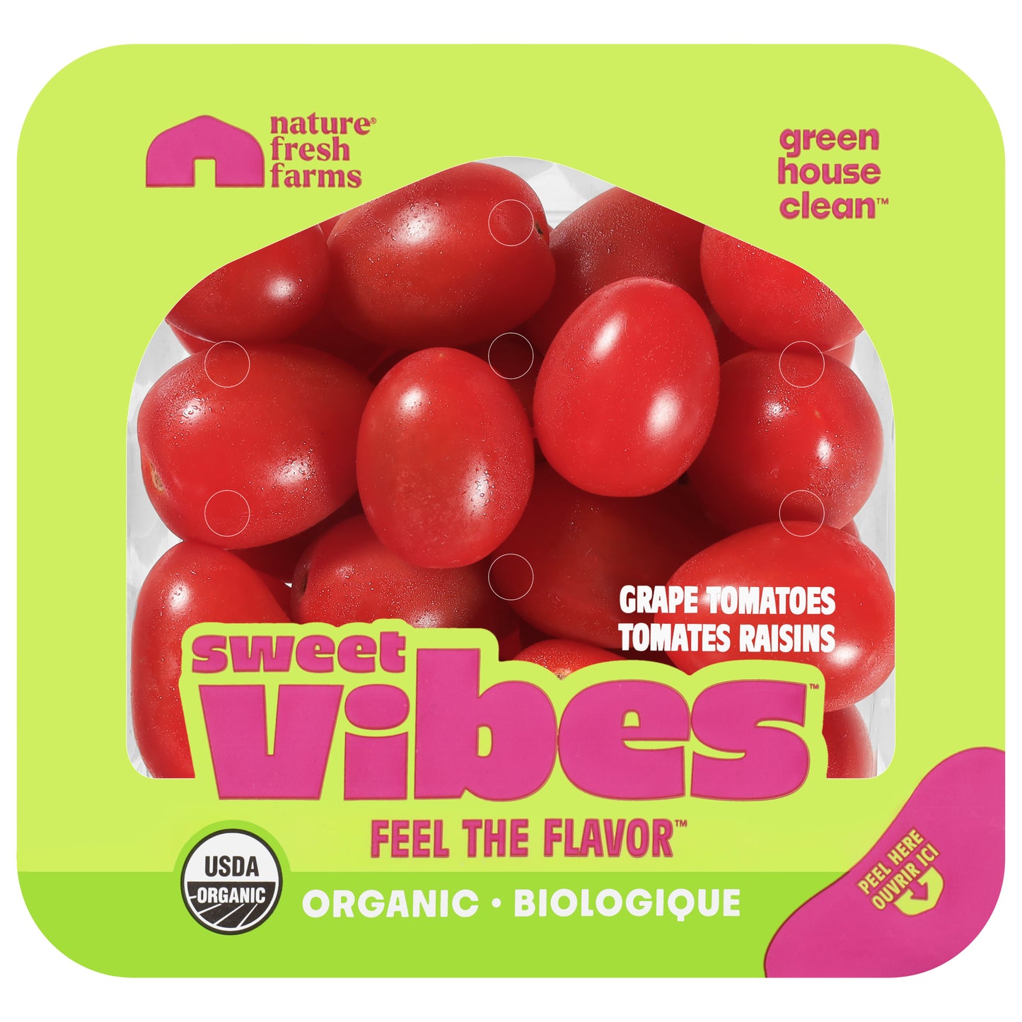 Nature Fresh Farms Organic Sweet Vibes Grape Tomatoes 10 oz