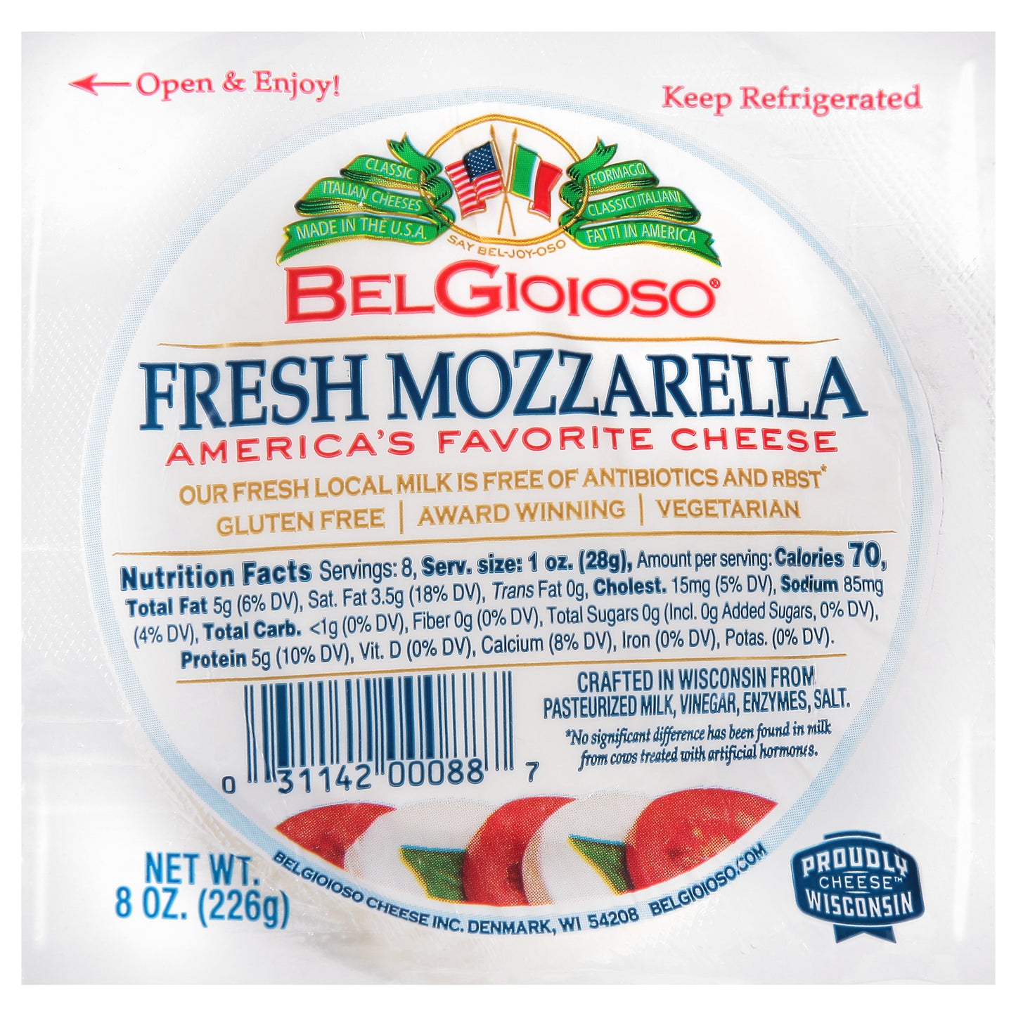 BelGioioso Fresh Mozzarella Cheese 8 oz