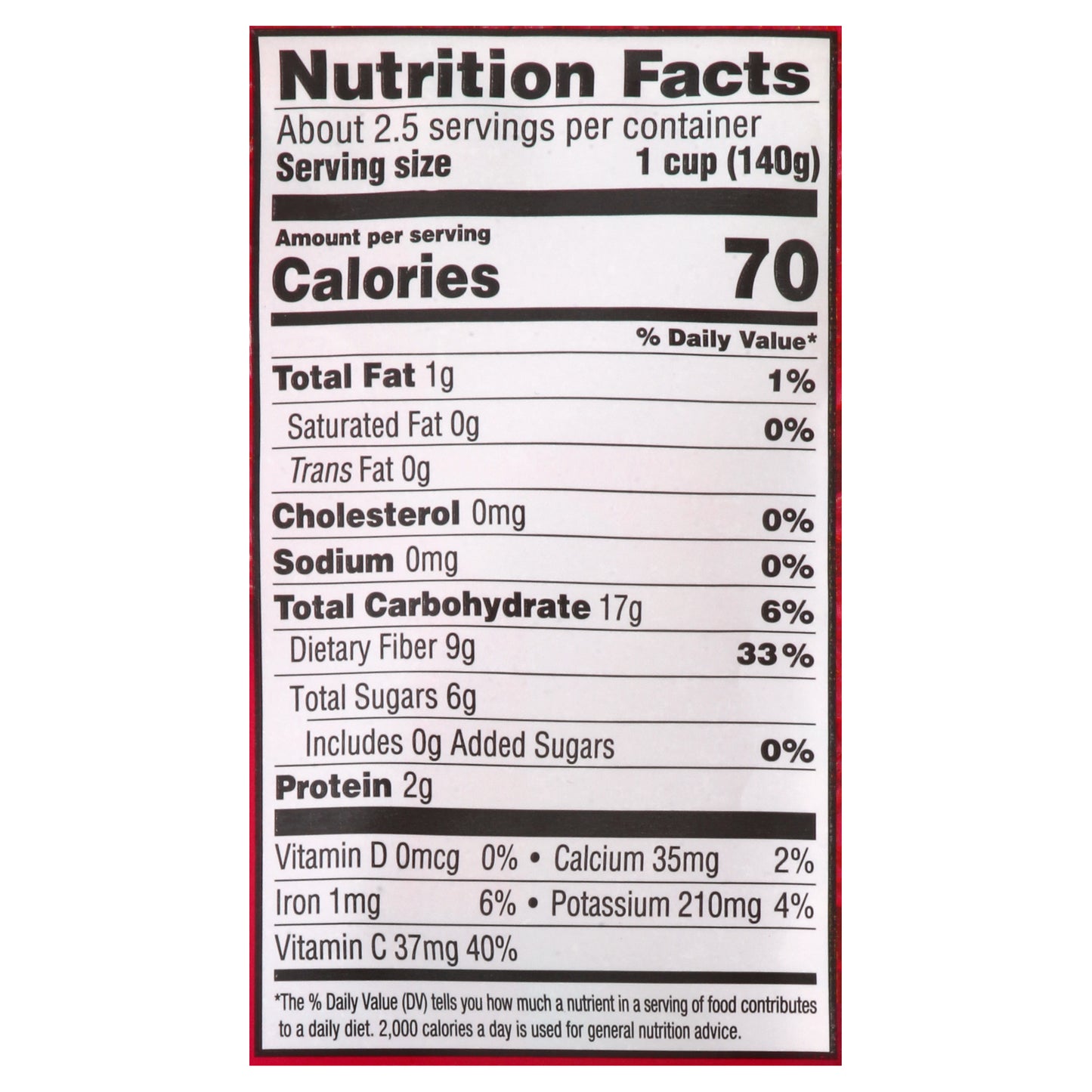 Wyman's Red Raspberries 12 oz