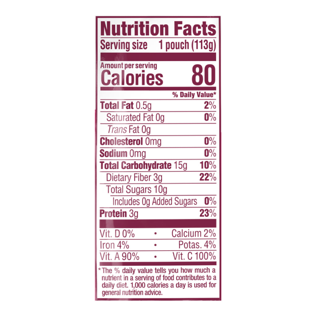 Happy Tot Organics Fiber & Protein Stage 4 Organic Pears, Raspberries, Carrots & Butternut Squash Pouch 4 oz UNIT