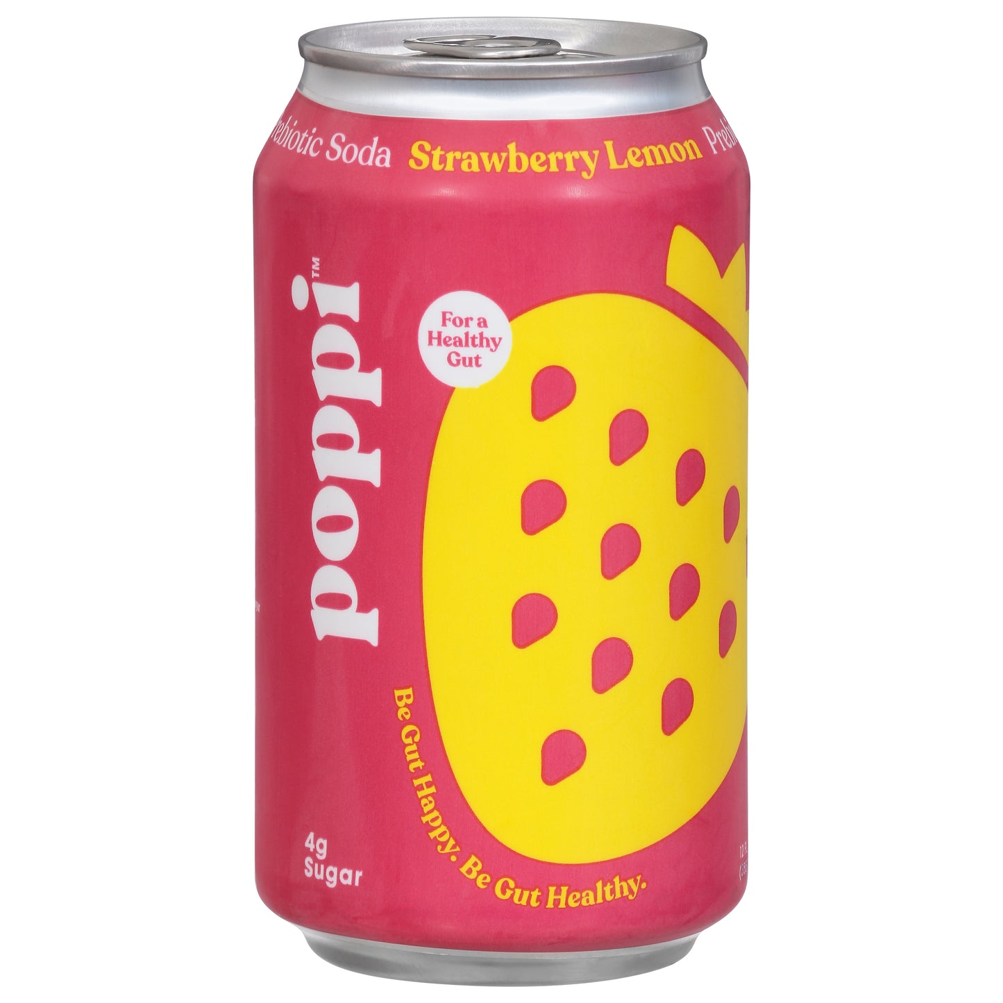 Poppi Strawberry Lemon Prebiotic Soda 12 fl oz