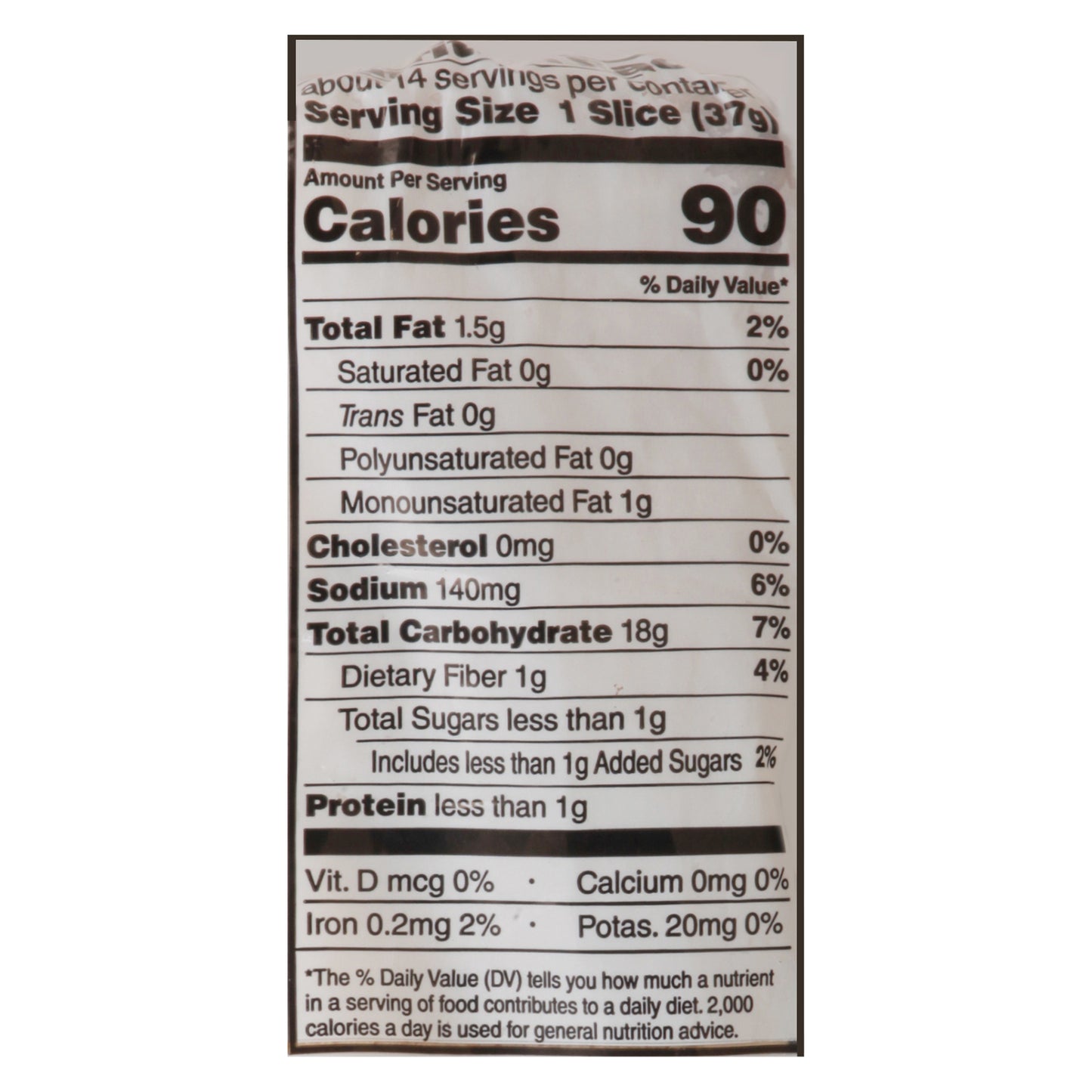 Rudi's Sourdough White Bread 18 oz Loaf