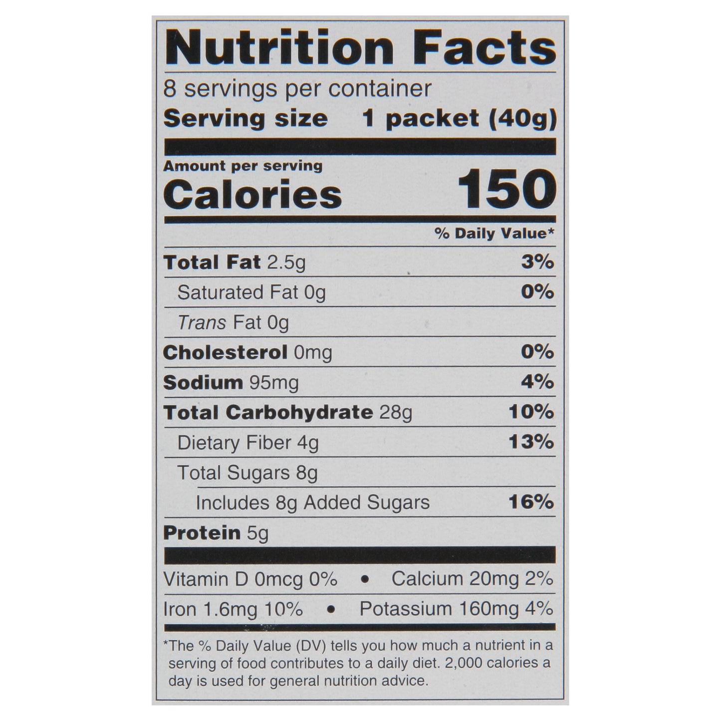 Field Day Instant Organic Maple Brown Sugar Oatmeal 8 - 1.41 oz Packets