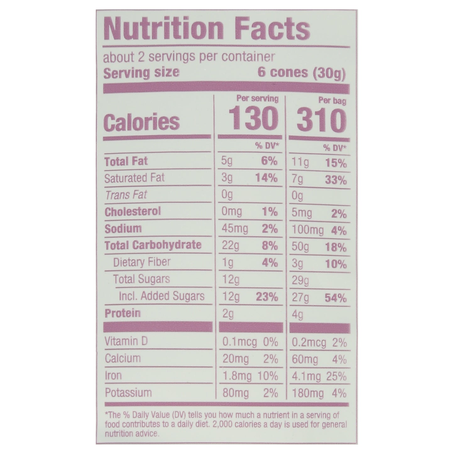 Muddy Bites Dark Chocolate Waffle Cone Snacks 2.33 oz