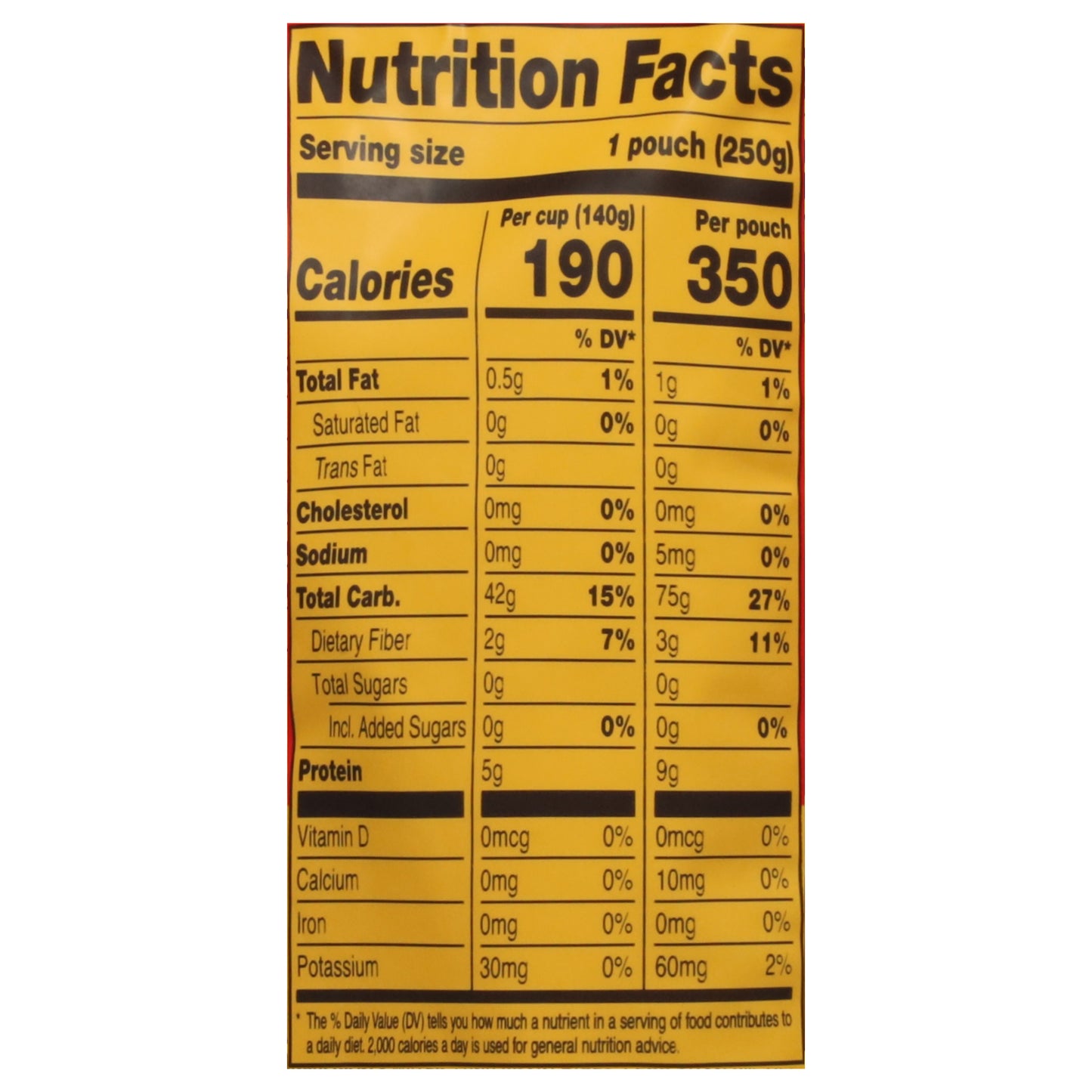 Tasty Bite Organic Sticky Rice 8.8 oz