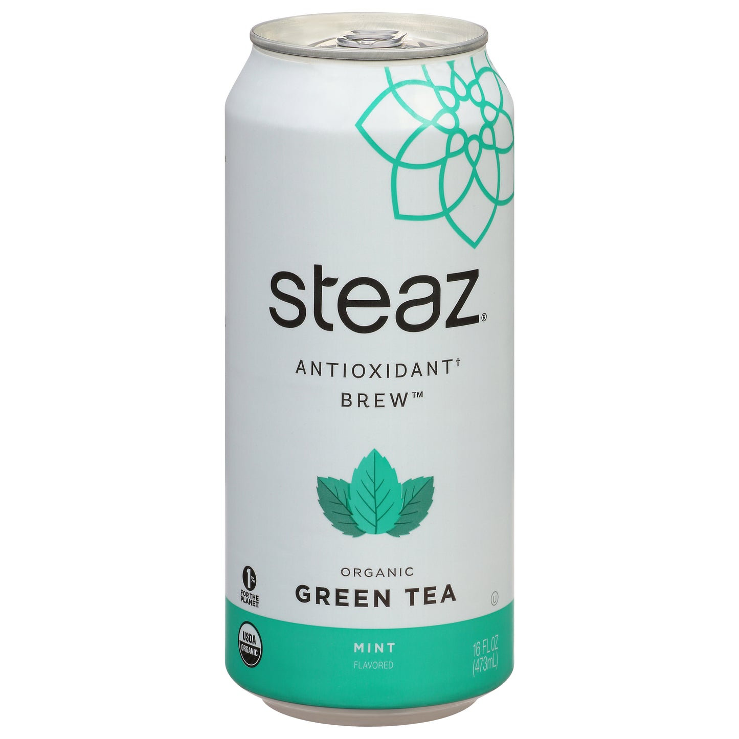 Steaz Organic Antioxidant Brew Mint Flavored Green Tea 16 fl oz