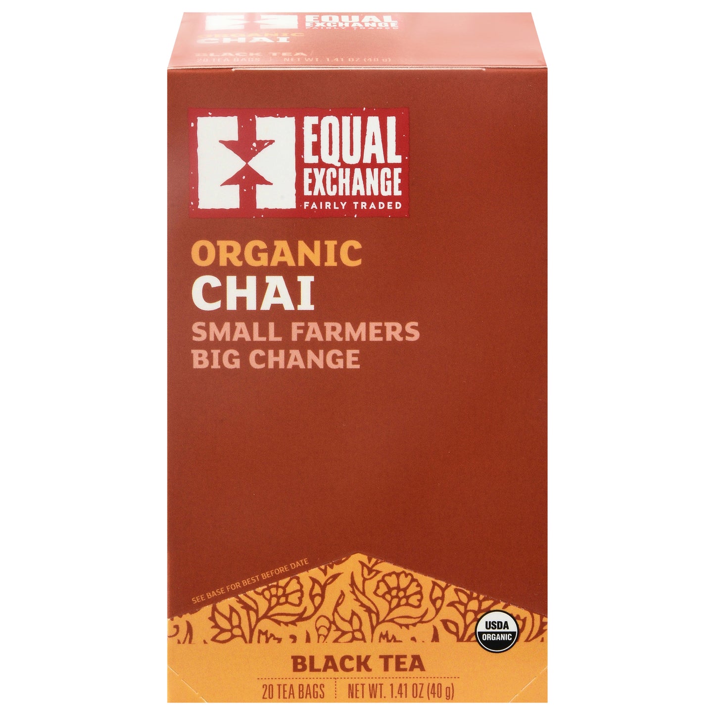 Equal Exchange Organic Chai Black Tea 20 Tea Bags