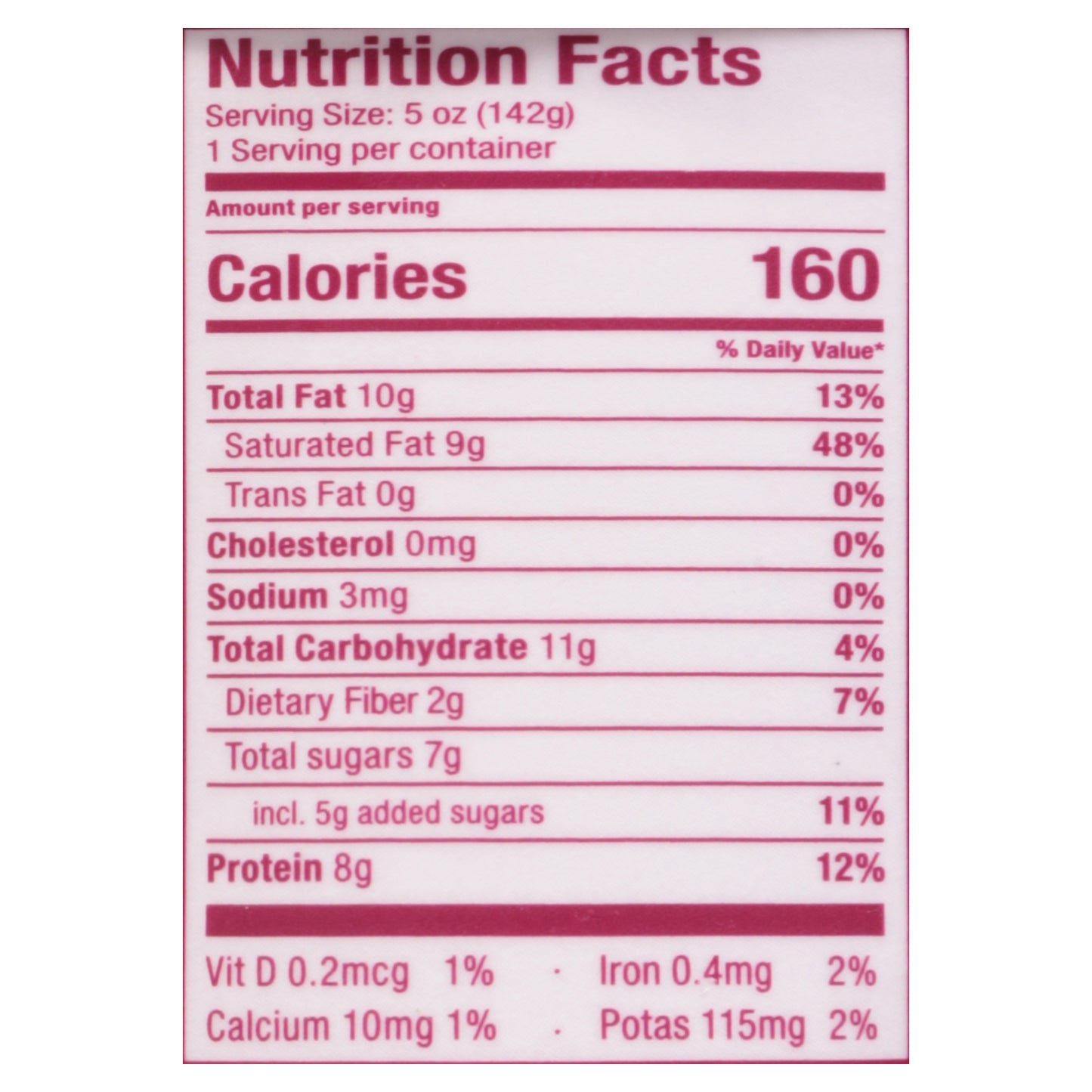 Cocojune Organic Greek-Style Cultured Coconut Raspberry Yogurt 5 oz