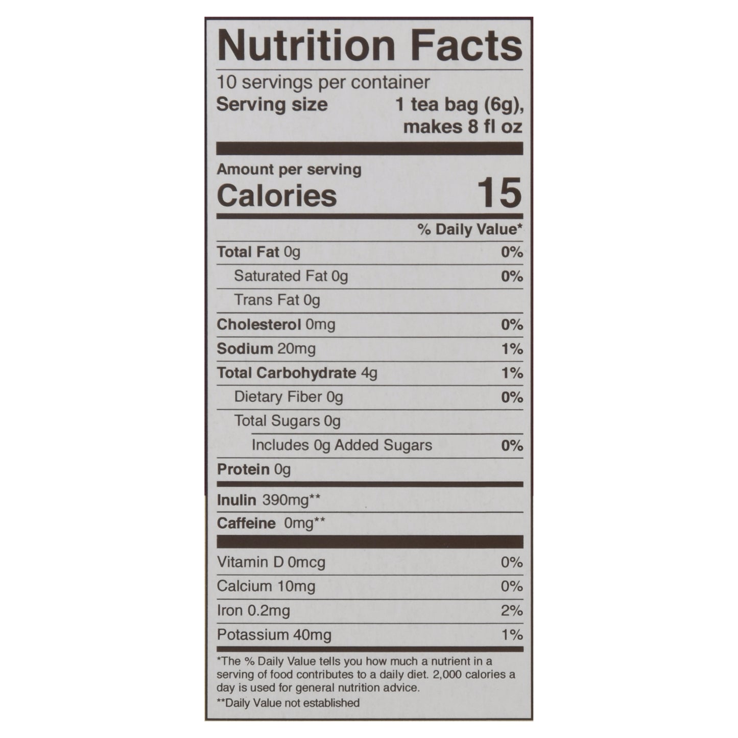 Teeccino Hazelnut Herbal Tea Bags 10 ea