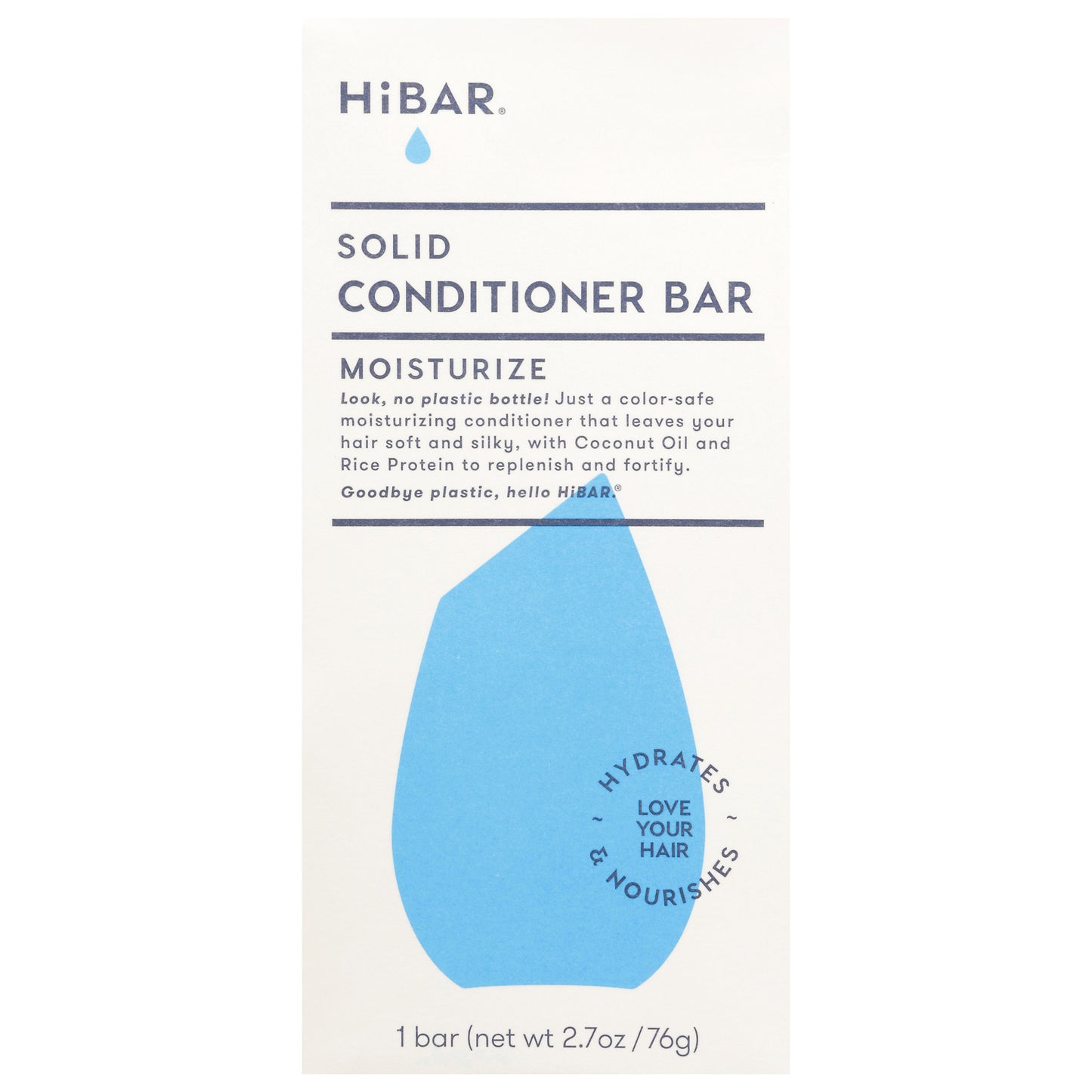 HiBar Moisturize Solid Conditioner Bar 1 ea