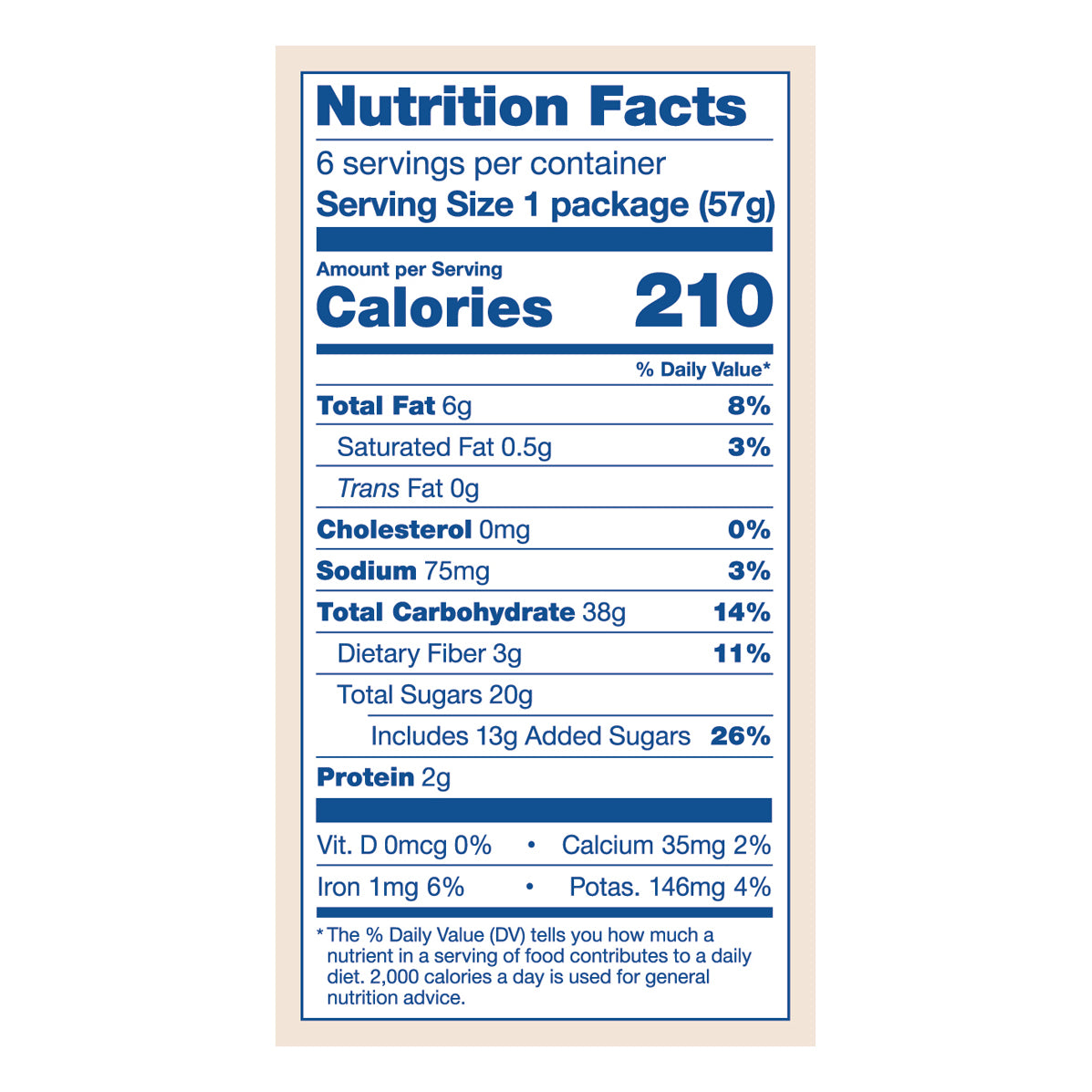Nature's Bakery Blueberry Gluten Free Fig Bars, Snack Bars, 6 Ct