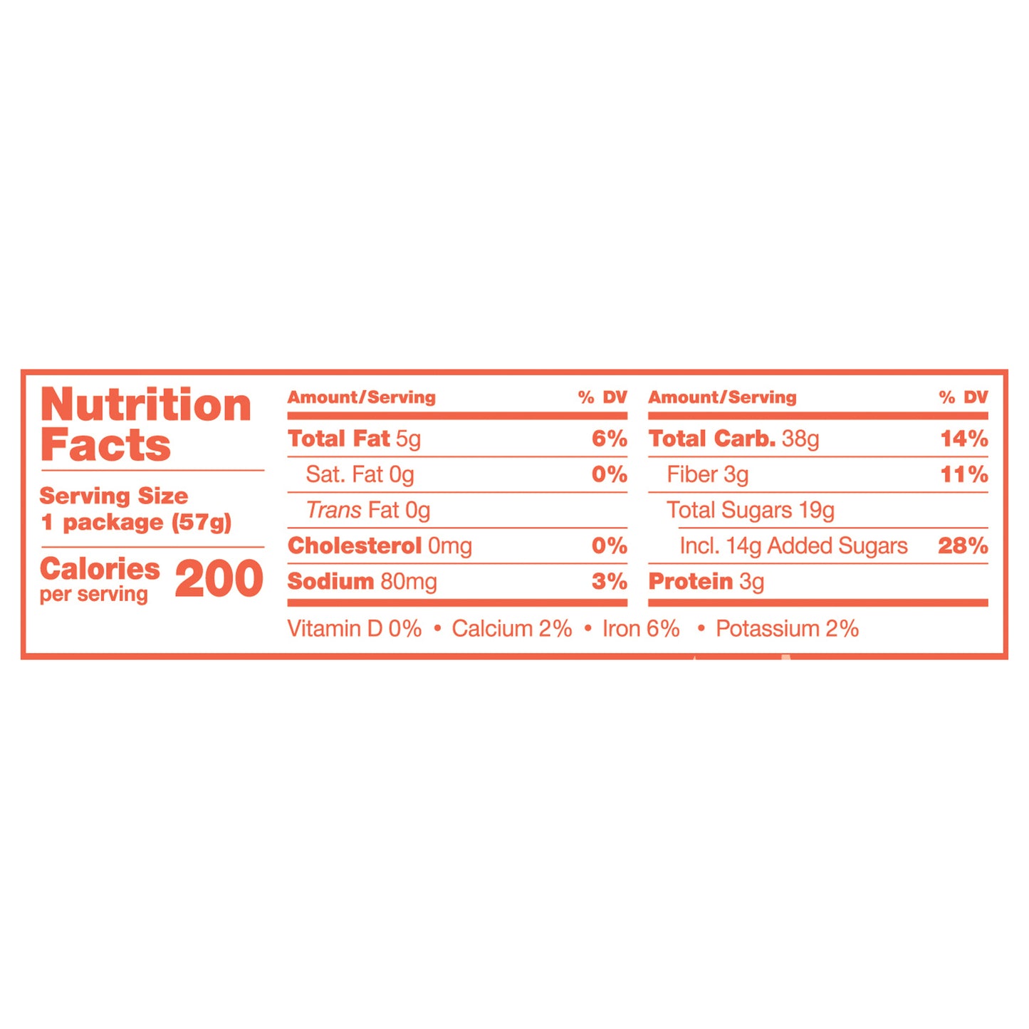 Nature's Bakery Peach Apricot Whole Wheat Fig Bar, Snack Bar, 1 Each