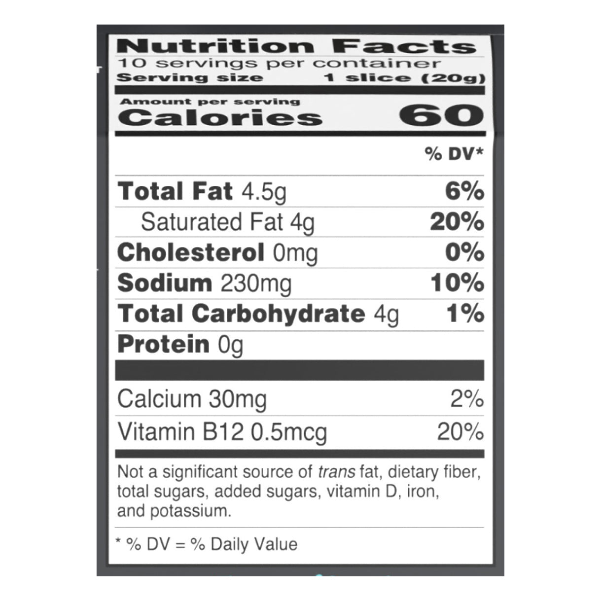 Violife Just Like Cheddar Slices, Vegan, 7.5 oz Pack