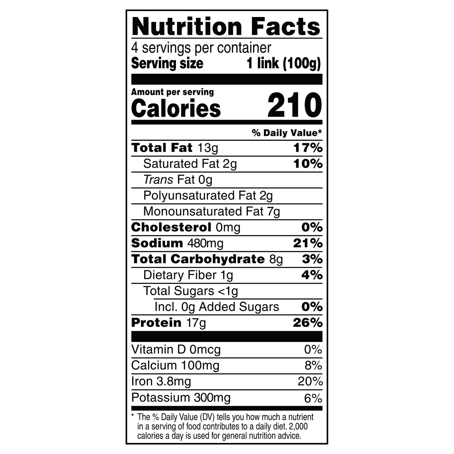 Beyond Meat Beyond Sausage Plant-Based Dinner Sausage Links, Hot Italian 14 oz