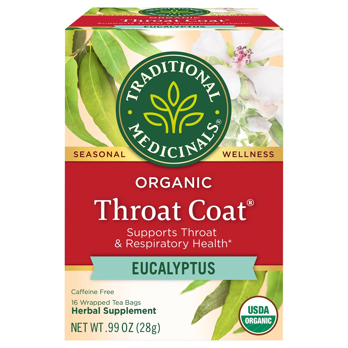 Organic Throat Coat Eucalyptus Tea