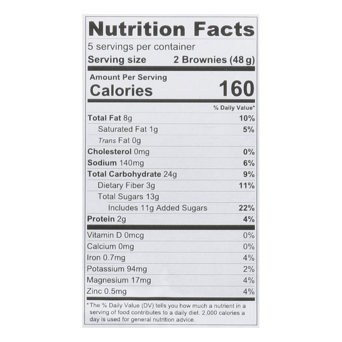 O'Doughs Bites Double Chocolate Chip Brownie 5 - 1.7 oz Packs