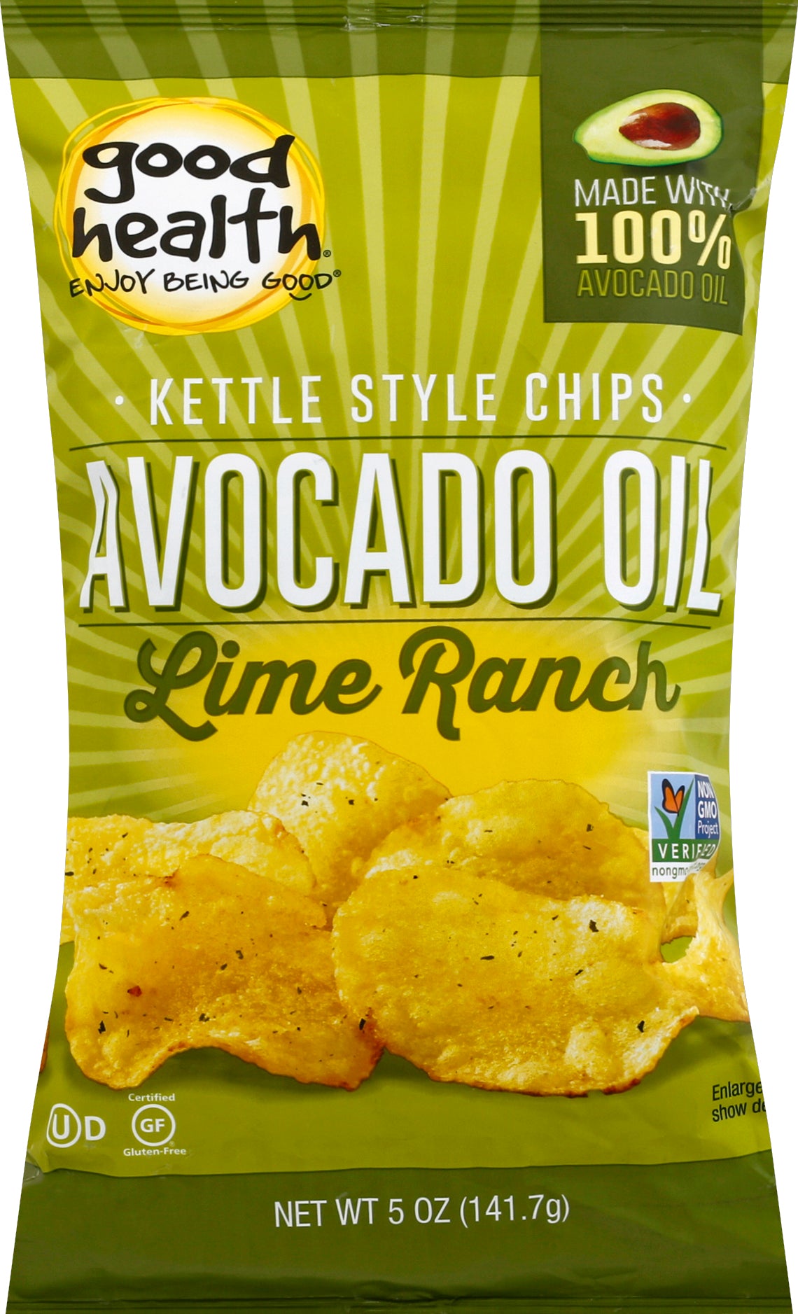 Good Health Kettle Chips 5 oz - Avocado Lime