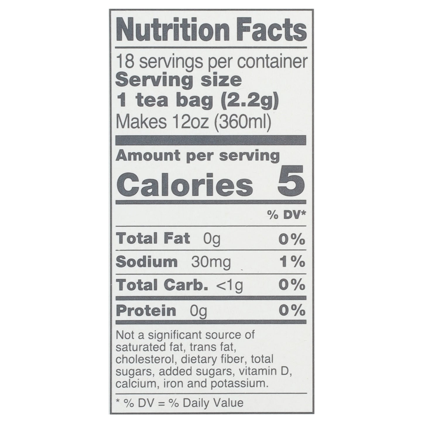 Good Earth Sweet & Spicy Tea Bags Caffeine Free Herbal Tea 1.43 oz