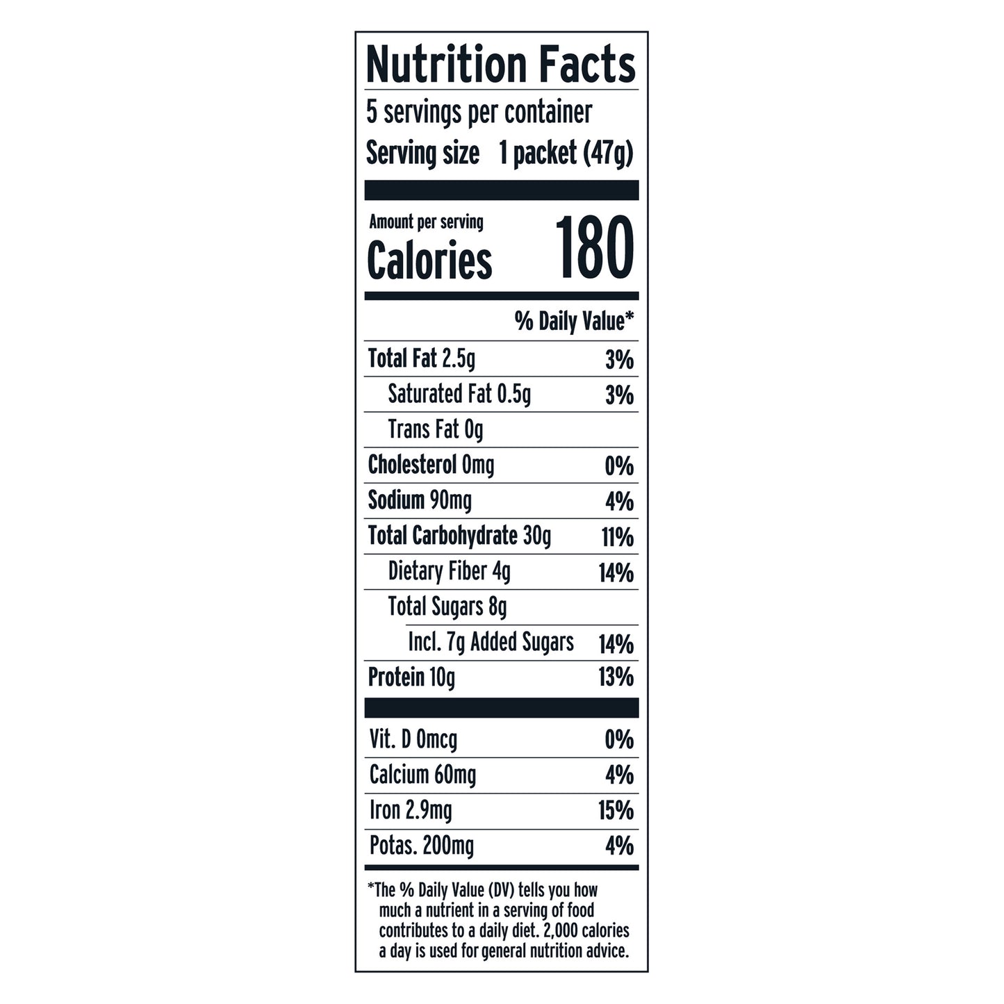 Purely Elizabeth Protein Apple Harvest Crumble Instant Oatmeal 5 - 1.66 oz Each