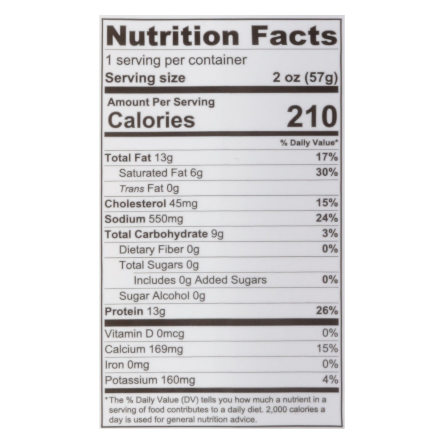 Olli Salumeria Calabrese/Asiago/Crackers Snack Pack 2 oz