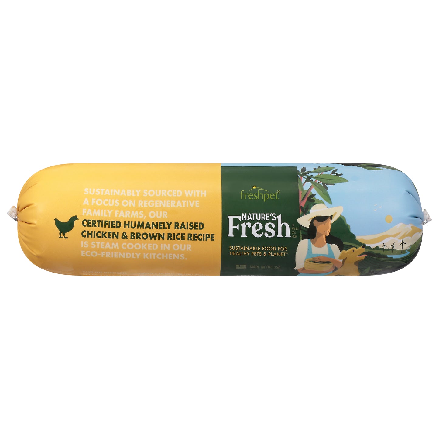 Freshpet Nature's Fresh Chicken & Brown Rice Recipe Dog Food 5 lb