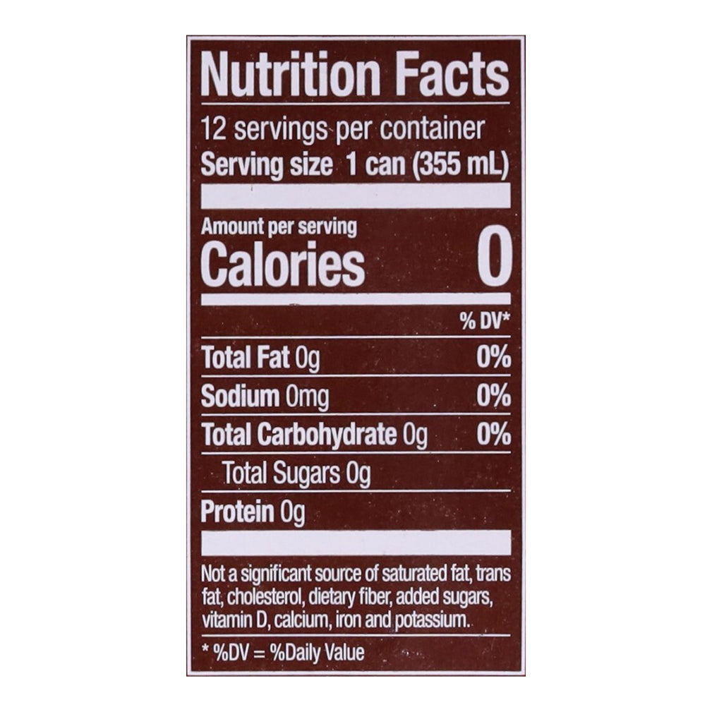 Zevia Zero Sugar Ginger Root Beer Soda 12 - 12 fl oz Cans