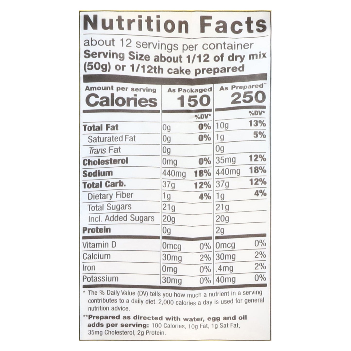 Pamela's Dairy Free Gluten Free Classic Vanilla Cake Mix 21 oz