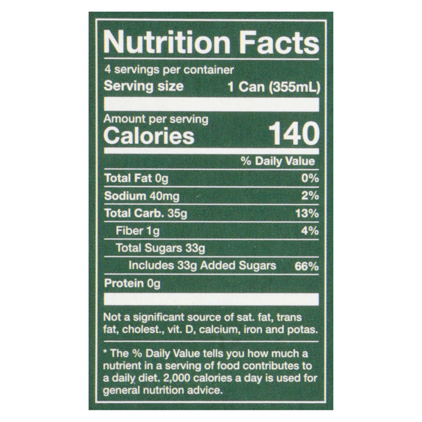 Reed's Real Original Ginger Ale 4 - 12 fl oz Cans