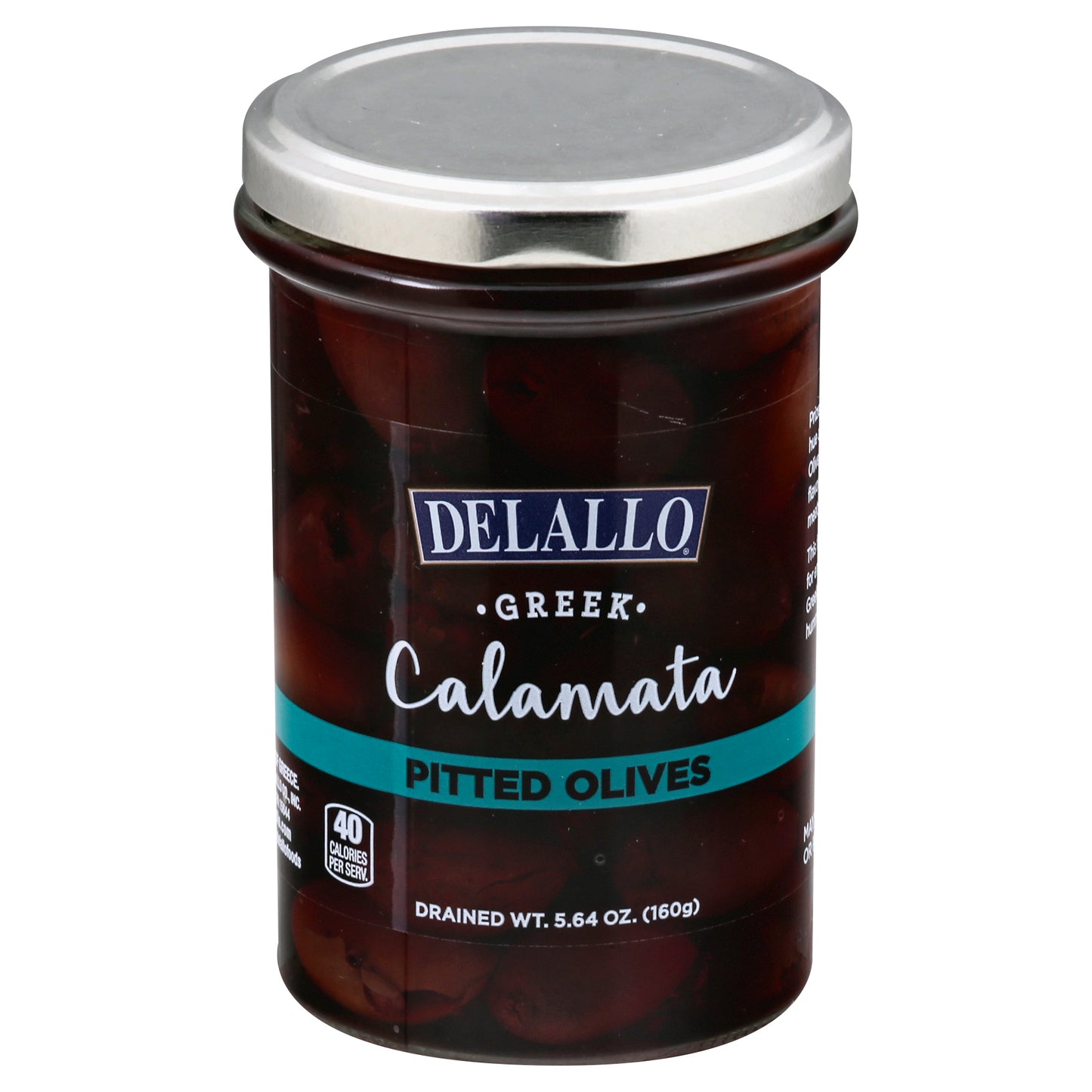 Delallo Greek Calamata Pitted Olives 5.64 oz