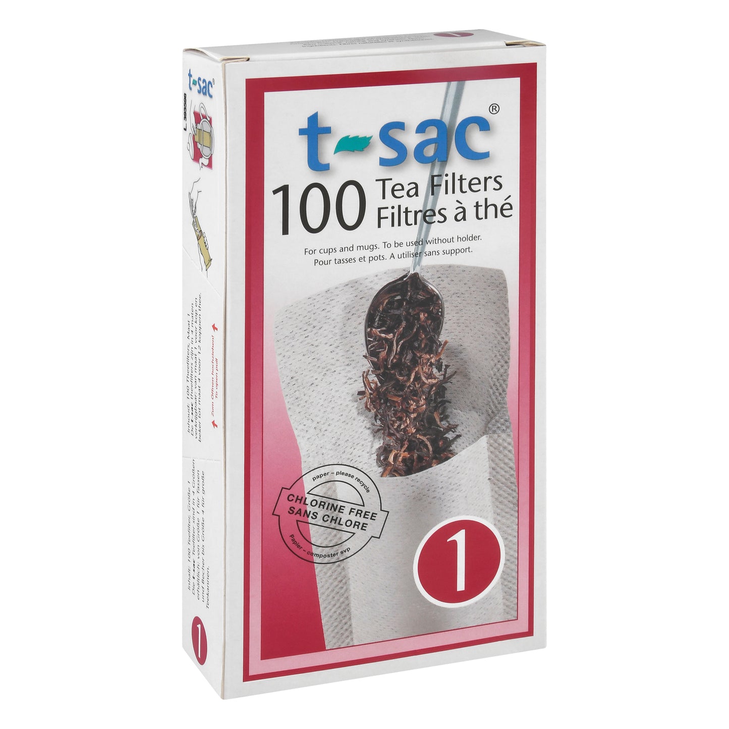 T Sac 1 Tea Filters 100 ea