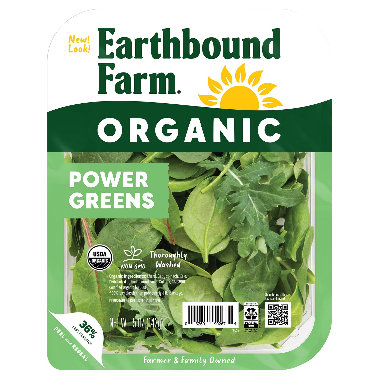 Earthbound Farm Organic Power Greens 5 oz
